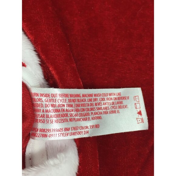 Evy of California Toddler's 18M Red Velvet Christmas Dress Vintage 1980s-90s - Picture 9 of 9